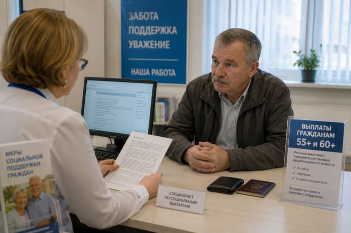 В России стартуют новые выплаты по пенсионному возрасту 55/60