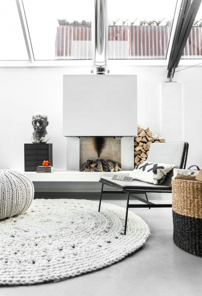 Вязаные коврики: интересные модели и применение в дизайне помещения (45 фото)