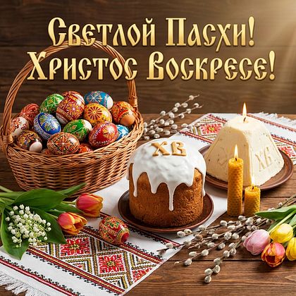 «Христос Воскрес!» Открытки с Пасхой: 140+ картинок и поздравлений