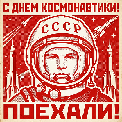 «Поехали!» Открытки с Днем космонавтики: 140+ картинок и поздравлений на 65-летие первого полета