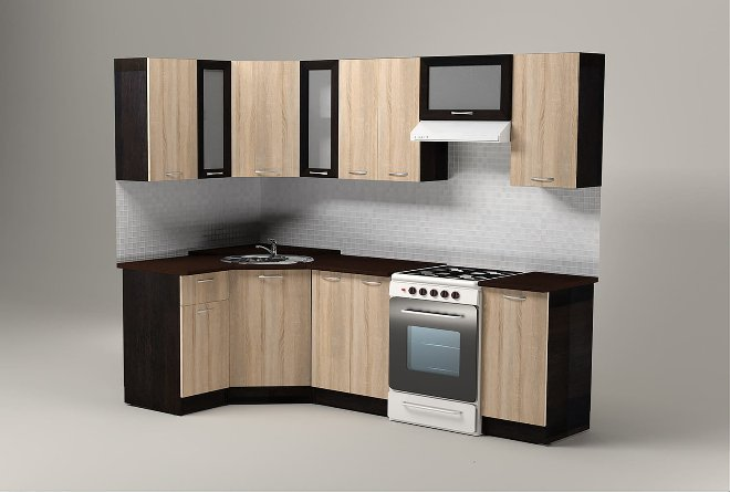 Угловой кухонный гарнитур: особенности расположения и секреты дизайна (82 фото)