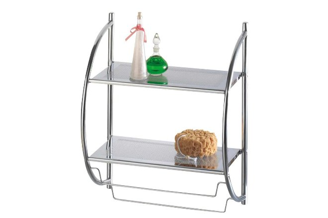 Полки в ванную комнату: фото, виды, материалы изготовления (78 фото)