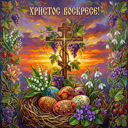 «Христос Воскрес!» Открытки с Пасхой: 140+ картинок и поздравлений