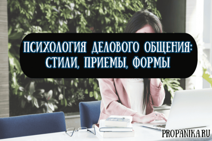 Психология делового общения — стили, приемы, формы