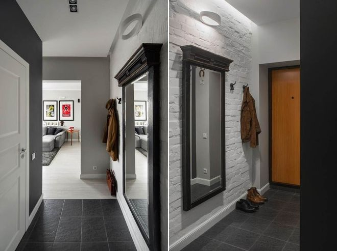 Малогабаритные прихожие в коридор в современном стиле (110 фото)