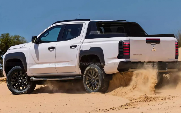 Новый пикап Triton кое-что позаимствует у Pajero