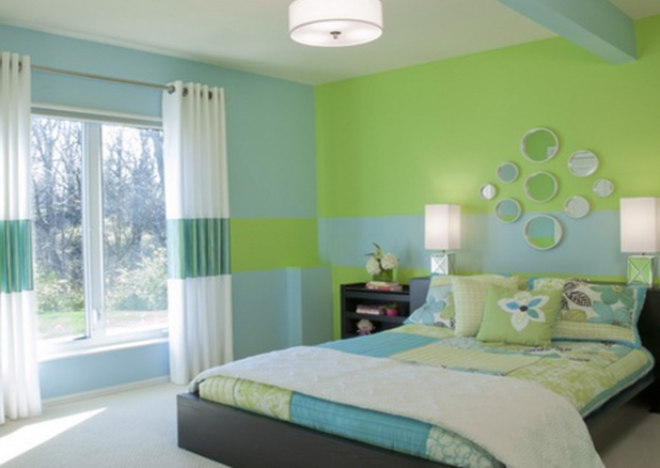 Голубые обои в спальне: как создать теплую и уютную обстановку (40 фото)