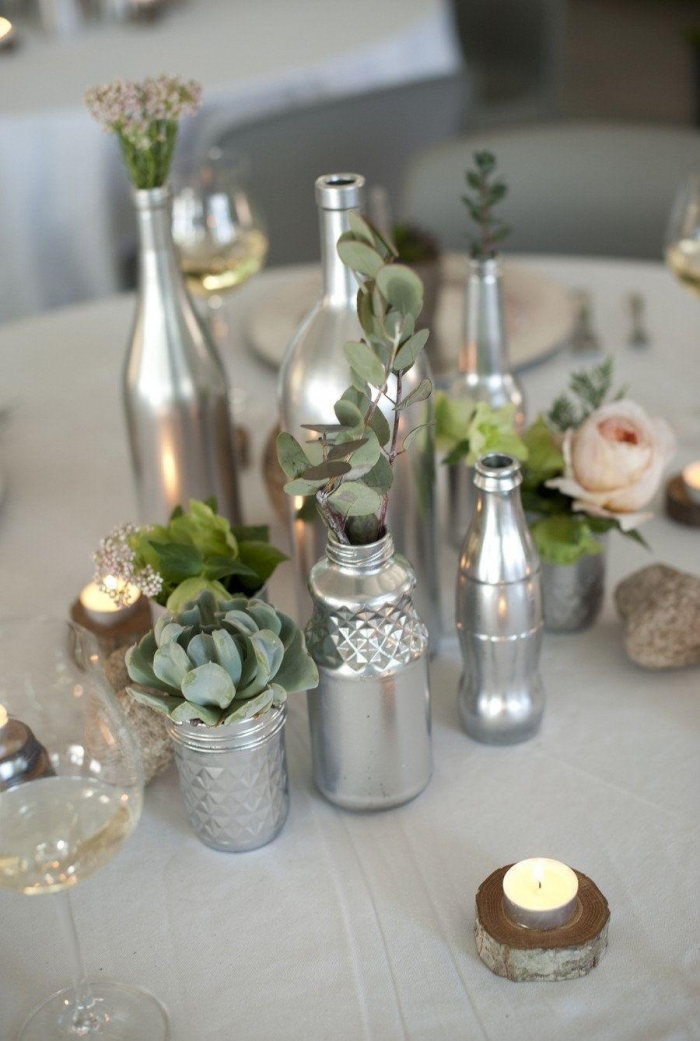 Декорирование бутылок различными материалами (58 фото)