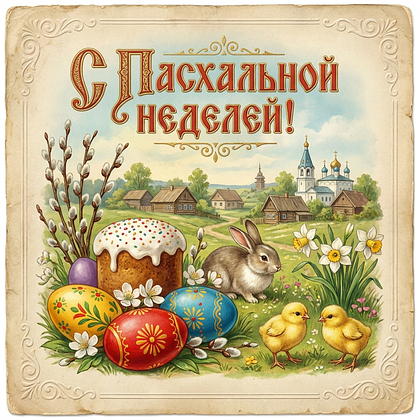 Открытки на Пасхальную неделю: 50+ картинок и поздравлений для Светлой седмицы