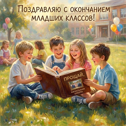 Открытки на выпускной в начальной школе: 60+ картинок и поздравлений