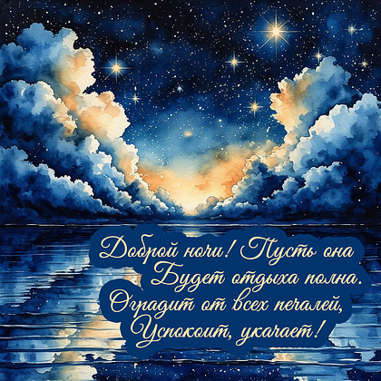 Открытки с пожеланием спокойной ночи: 100+ красивых картинок