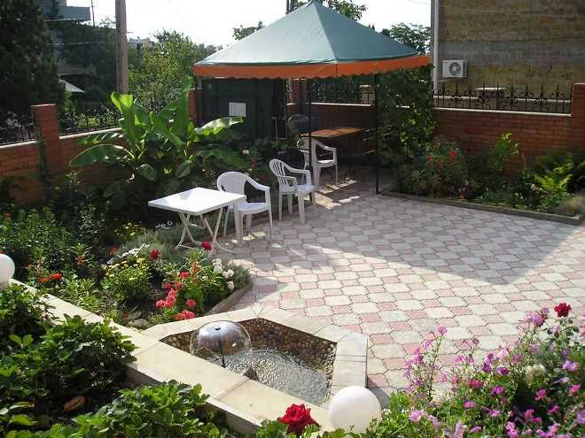 Дизайн двора частного дома: правила создания гармоничного пространства в разных стилях (124 фото)