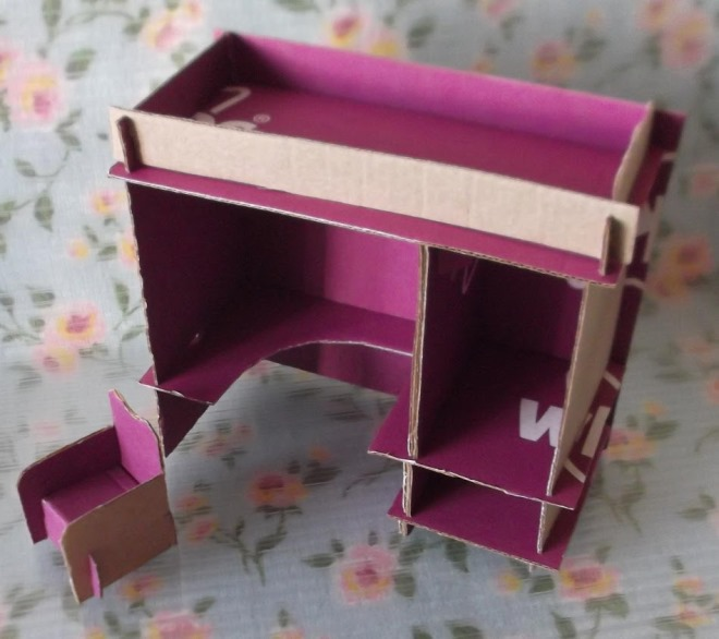 Мебель из картона: оригинальные идеи создания кукольных предметов (51 фото)