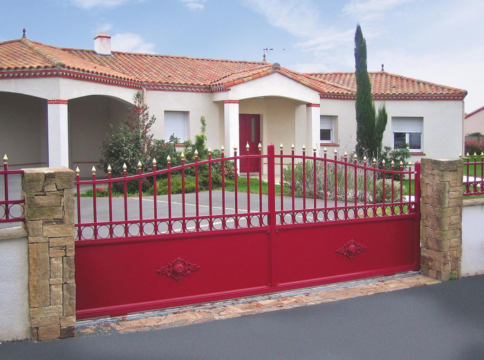 Ворота для частного дома: как выбрать эффектную защиту? (38 фото)