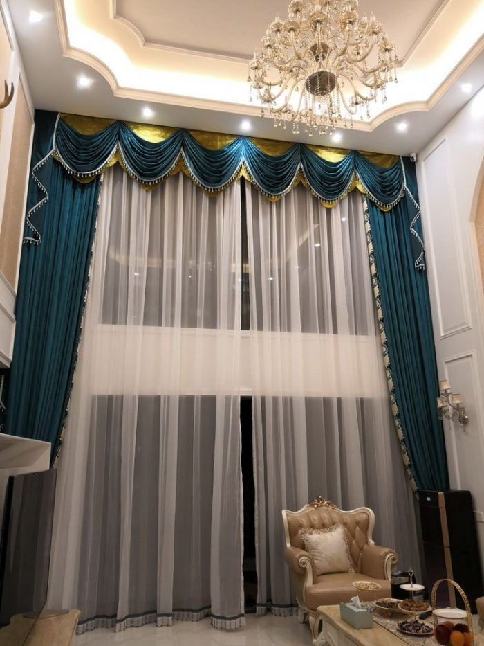 Шторы в гостиную с ламбрекенами — идеи для интерьера, рекомендации