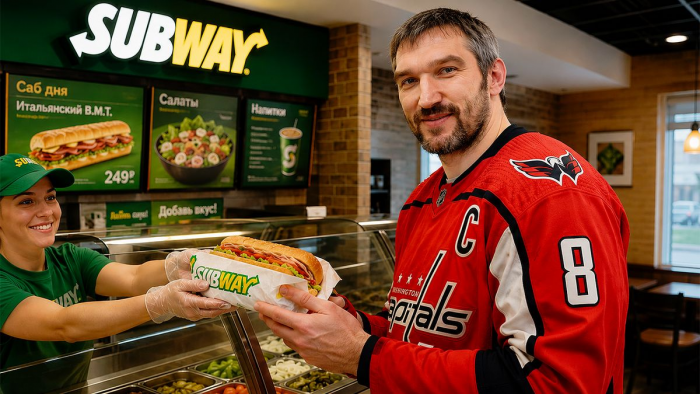 Овечкин раскрыл рецепт любимого сэндвича. Что Ови покупает в Subway, который спонсировал суперсерию России и Канады