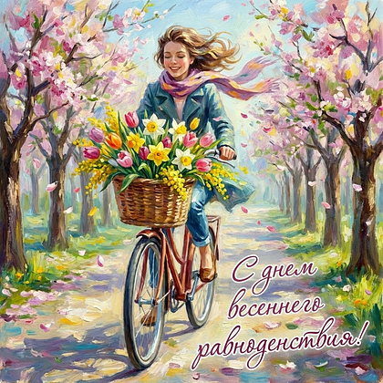 Открытки с днем весеннего равноденствия: 60+ картинок и поздравлений