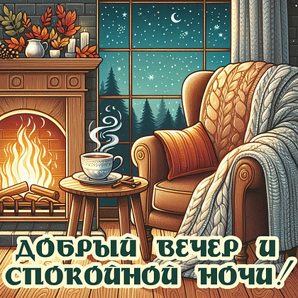 Открытки с пожеланием спокойной ночи: 100+ красивых картинок