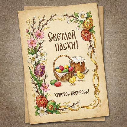 «Христос Воскрес!» Открытки с Пасхой: 140+ картинок и поздравлений