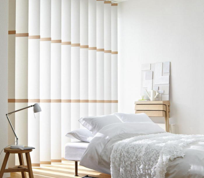 Жалюзи в спальню: фото, разновидности, материалы и цвета (55 фото)