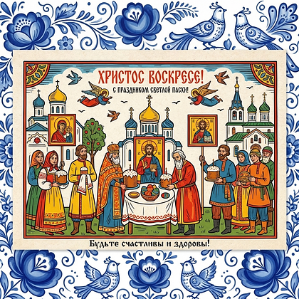 «Христос Воскрес!» Открытки с Пасхой: 140+ картинок и поздравлений